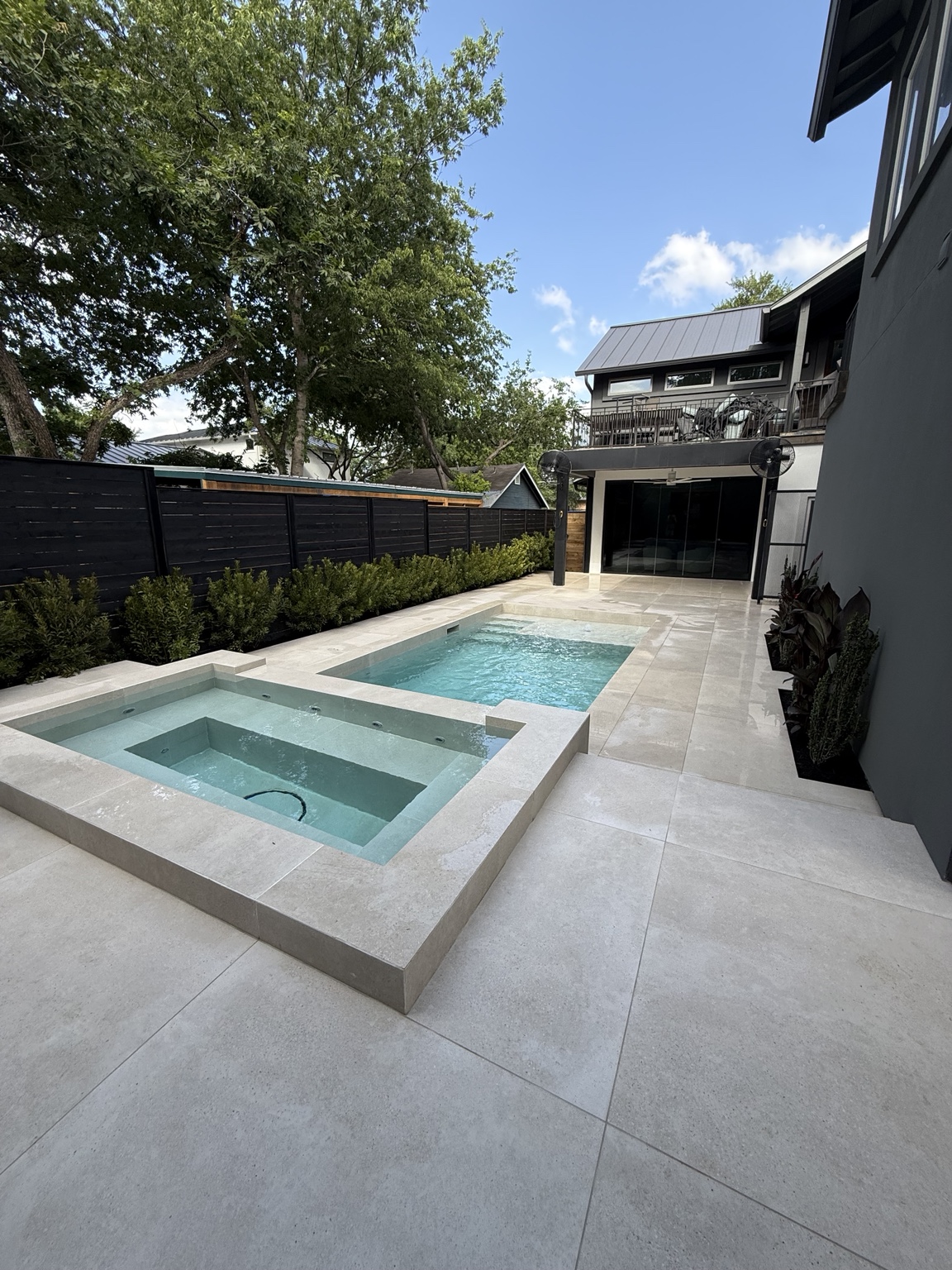 Completed pool and spa project